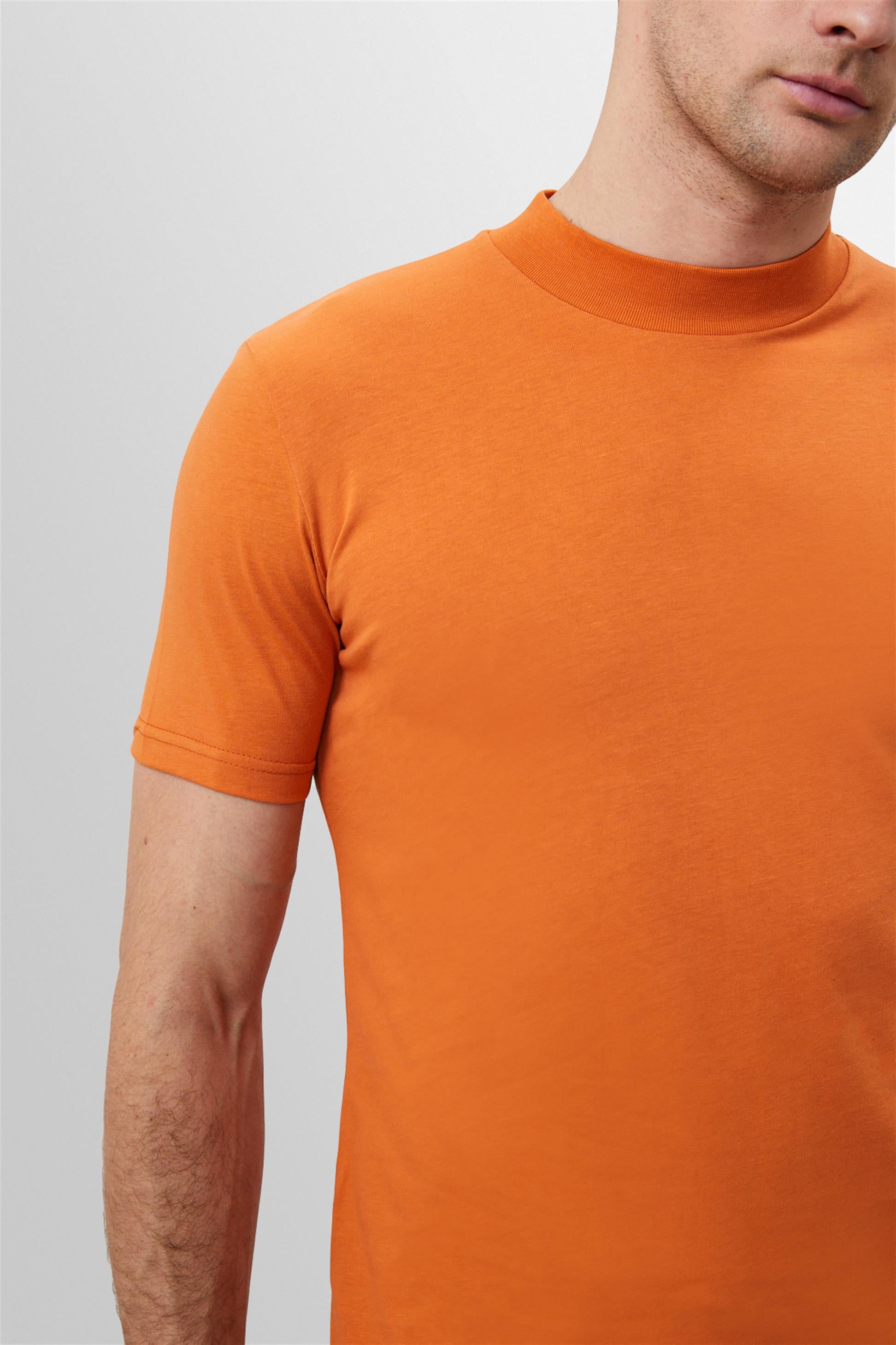 Antioch-Oranj Slim Fit Basic T Shirt-T-Shirts-5-Milagron.com