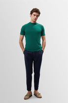 Antioch-Ördek Yeşili Slim Fit Basic T Shirt-T-Shirts-2-Milagron.com