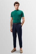 Antioch-Ördek Yeşili Slim Fit Basic T Shirt-T-Shirts-4-Milagron.com