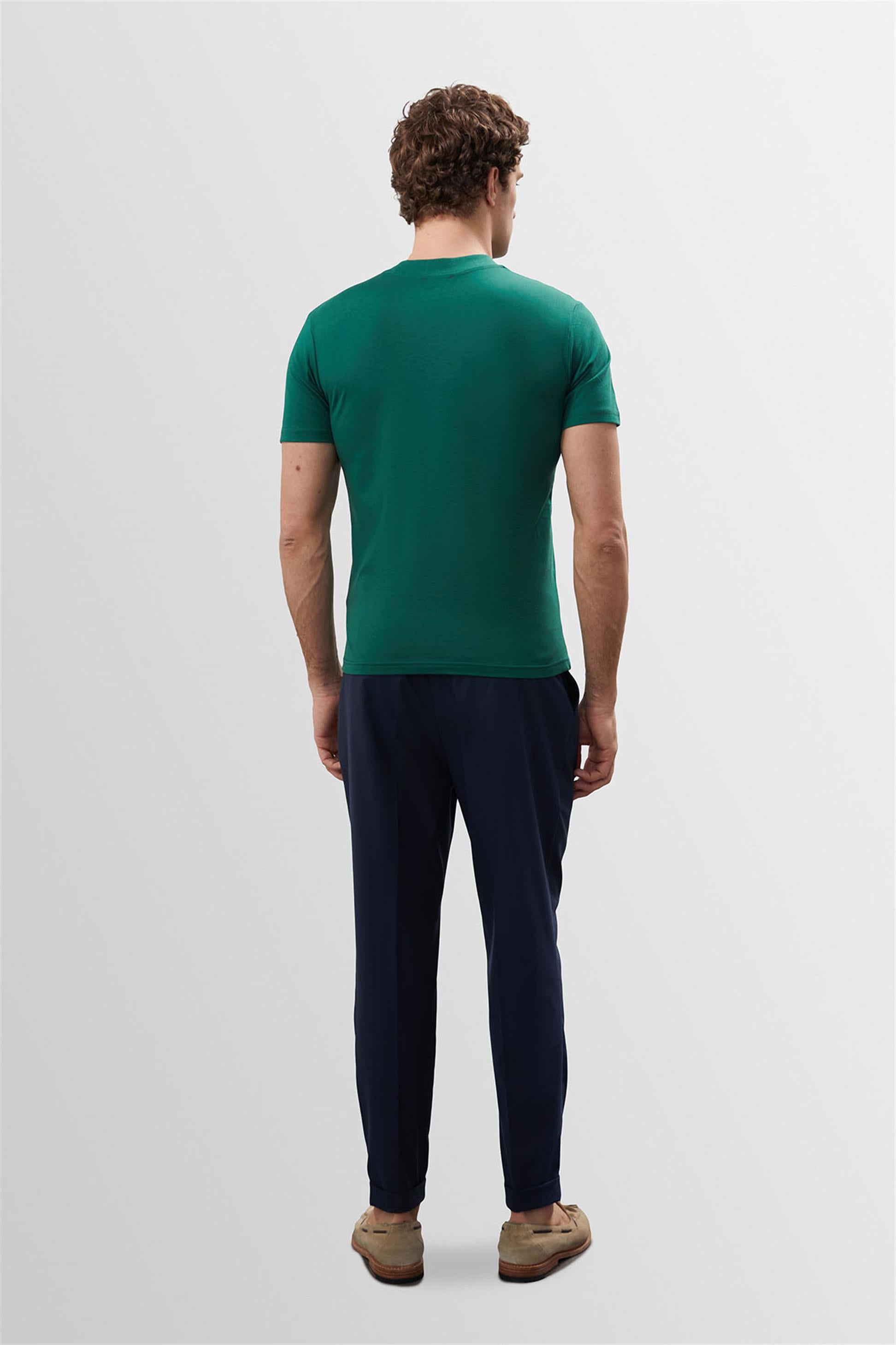Antioch-Ördek Yeşili Slim Fit Basic T Shirt-T-Shirts-5-Milagron.com