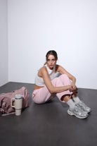 Antioch-Pembe Basic Ayarlanabilir Paça Kadın Eşofman Altı-Eşofman-2-Milagron.com