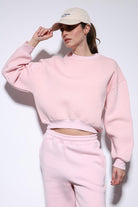 Antioch Pembe Basic Kadın Sweatshirt