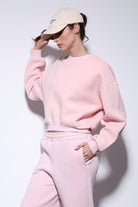 Antioch Pembe Basic Kadın Sweatshirt