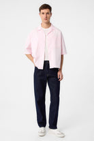 Antioch-Pembe Relax Fit Kısa Erkek Gömlek-Gömlek-2-Milagron.com