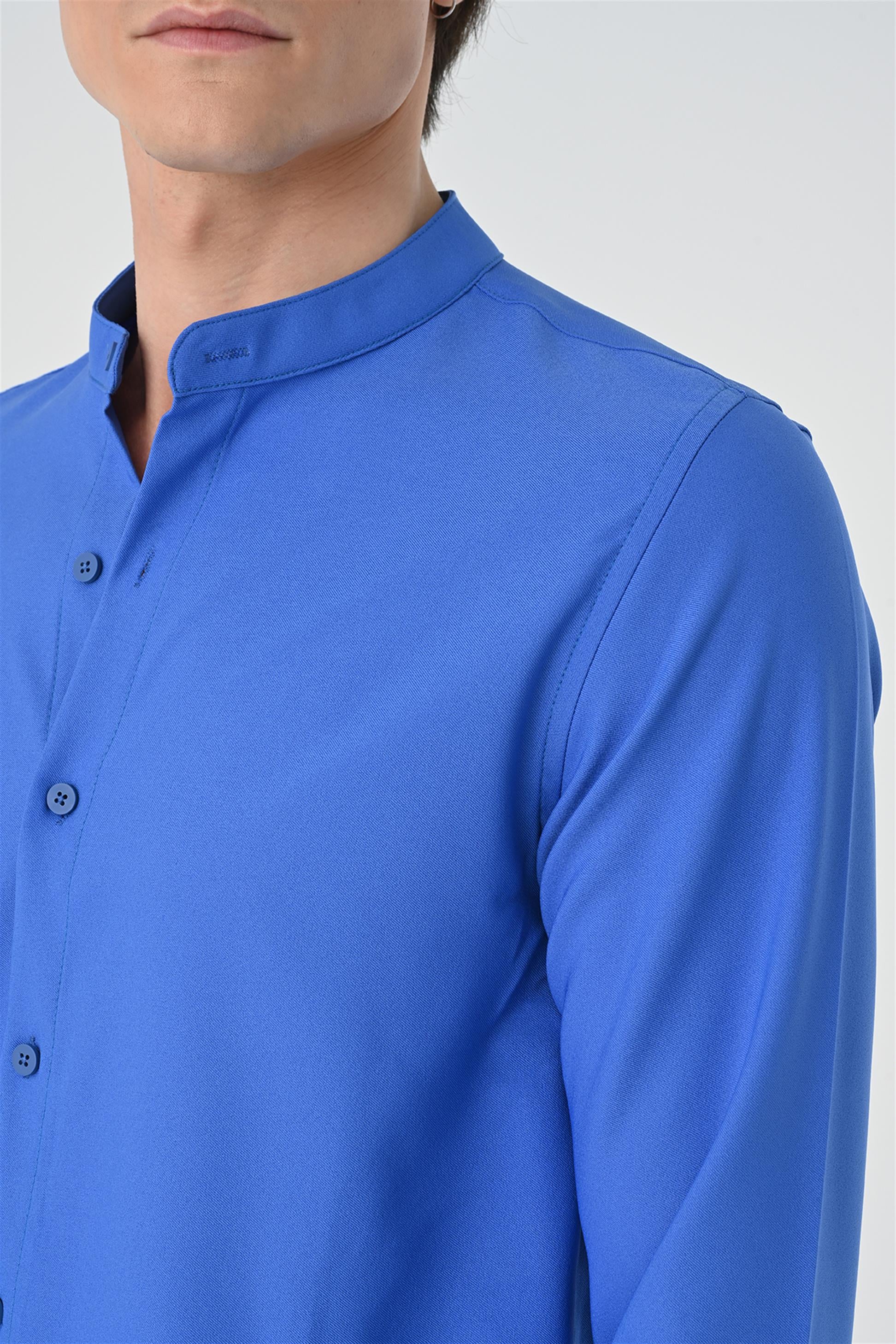 Antioch-Saks Regular Fit Hakim Yaka Erkek Gömlek-Gömlek-5-Milagron.com