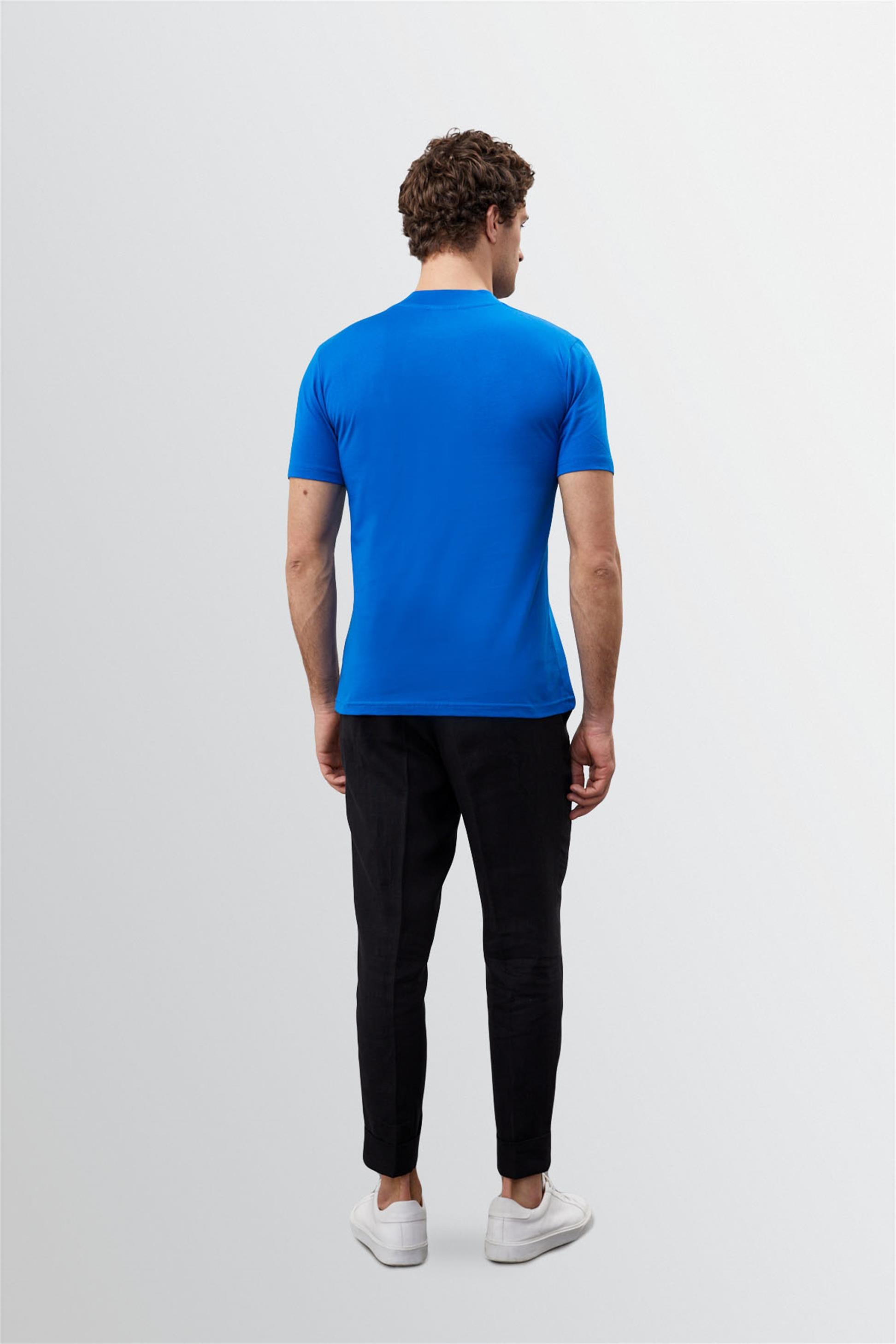Antioch-Saks Slim Fit Basic T Shirt-T-Shirts-5-Milagron.com