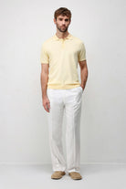 Antioch Sarı Comfort Slim Polo Yaka Erkek Triko T-Shirt