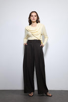 Antioch-Sarı Drapeli şal Detaylı Top-Top-1-Milagron.com