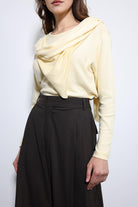 Antioch-Sarı Drapeli şal Detaylı Top-Top-4-Milagron.com