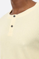 Antioch-Sarı Fitilli Düğmeli Yaka T Shirt-T-Shirt-6-Milagron.com