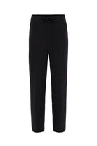 Antioch-Siyah 100% Keten Yüksek Bel Erkek Pantolon-Kumaş Pantolon-5-Milagron.com