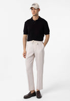 Antioch-Siyah 100% Pamuk Polo Yaka Triko T Shirt-T-Shirts-2-Milagron.com