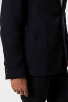 Antioch-Siyah Astarsız Torba Cepli Erkek Blazer Ceket-Ceket-4-Milagron.com