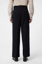 Antioch-Siyah Baggy Fitilli Erkek Pantolon-Kumaş Pantolon-4-Milagron.com