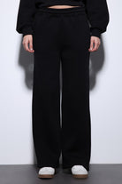 Antioch-Siyah Basic Ayarlanabilir Paça Kadın Eşofman Altı-Eşofman-2-Milagron.com