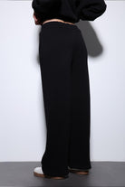 Antioch-Siyah Basic Ayarlanabilir Paça Kadın Eşofman Altı-Eşofman-5-Milagron.com