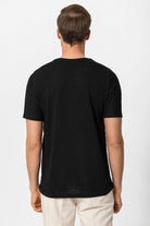 Antioch Siyah Basic Bisiklet Yaka Erkek T-Shirt