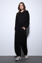 Antioch-Antioch Siyah Basic Kadın Sweatshirt-Sweatshirt-4-Milagron.com