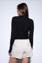 Antioch-Antioch Siyah Basic Kadın Triko Kazak-Kazak-5-Milagron.com