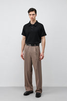 Antioch Siyah Basic Polo Yaka Erkek T-Shirt