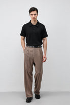 Antioch Siyah Basic Polo Yaka Erkek T-Shirt