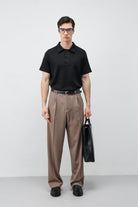 Antioch Siyah Basic Polo Yaka Erkek T-Shirt