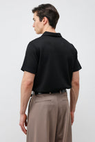 Antioch Siyah Basic Polo Yaka Erkek T-Shirt