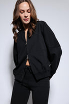 Antioch-Siyah Bomber Ceket Ve İspanyol Paça Eşofman Takım-Takım-7-Milagron.com