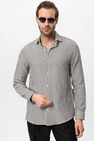 Antioch-Siyah Çizgili Erkek Gömlek-Gömlek-3-Milagron.com