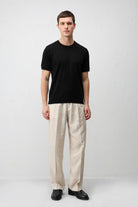 Antioch Siyah Comfort Slim Triko T-Shirt