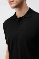 Antioch Siyah Comfort Slim Polo Yaka Erkek Triko T-Shirt