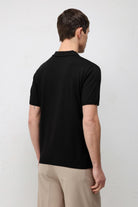 Antioch Siyah Comfort Slim Polo Yaka Erkek Triko T-Shirt