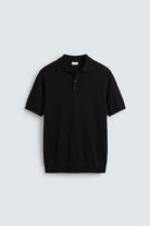 Antioch Siyah Comfort Slim Polo Yaka Erkek Triko T-Shirt