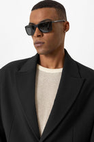 Antioch-Siyah Crop Fit Erkek Blazer Ceket-Ceket-7-Milagron.com