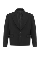 Antioch-Siyah Crop Fit Erkek Blazer Ceket-Ceket-9-Milagron.com