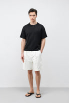 Antioch Siyah Crop Fit Erkek T-Shirt