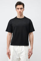 Antioch Siyah Crop Fit Erkek T-Shirt