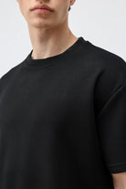 Antioch Siyah Crop Fit Erkek T-Shirt