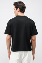 Antioch Siyah Crop Fit Erkek T-Shirt