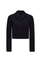 Antioch-Siyah Crop Kadın Blazer Ceket-Blazer Ceket-6-Milagron.com