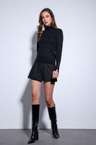 Antioch-Siyah Dik Yaka Triko Kazak-Kazak & Triko-6-Milagron.com