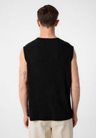 Antioch Siyah Dokulu Erkek Kolsuz T-Shirt