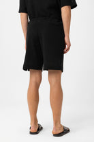 Antioch-Siyah Dokulu Relaxed Erkek şort-Şort-4-Milagron.com