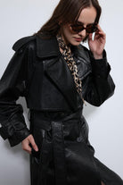 Antioch-Siyah Dokulu Suni Deri Trençkot-Trençkot-7-Milagron.com