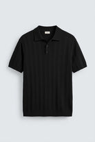 Antioch Siyah Dokulu Triko Erkek Polo T-Shirt