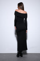 Antioch-Antioch Siyah Drape Detaylı Aksesuarlı Elbise-Elbise-4-Milagron.com