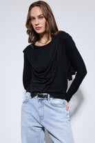 Antioch-Siyah Drapeli şal Detaylı Top-Top-3-Milagron.com