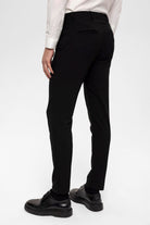 Antioch-Siyah Erkek Aksesuar Detaylı Slim Fit Pantolon-Kumaş Pantolon-8-Milagron.com