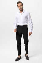 Antioch-Siyah Erkek Kumaş Pantolon-Kumaş Pantolon-3-Milagron.com