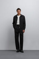 Antioch-Siyah Fermuarlı Mevsimlik Erkek Mont-Mont-2-Milagron.com